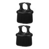 Healeved 2Pcs Portable Beard Brush for Men Retro Hair Brush