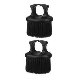 Healeved 2Pcs Portable Beard Brush for Men Retro Hair Brush for Styling Cleaning Beards Soft Bristles Ring Design Barber Accessories for Grooming
