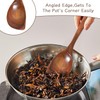 EOWVISN 1 Piece Wooden Spoon And 1 Piece White Hook,
