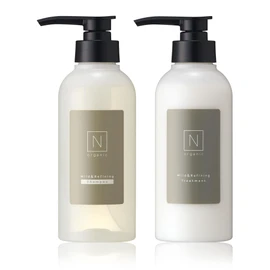 N Organic Mild & Refining Hair Care Set (Shampoo & Treatment) Scalp-Friendly Moisturizing Green Citrus Scent N Organic
