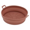 2PCS Fryer Silicone Liners Round 21cm Diameter with Handle Fryer