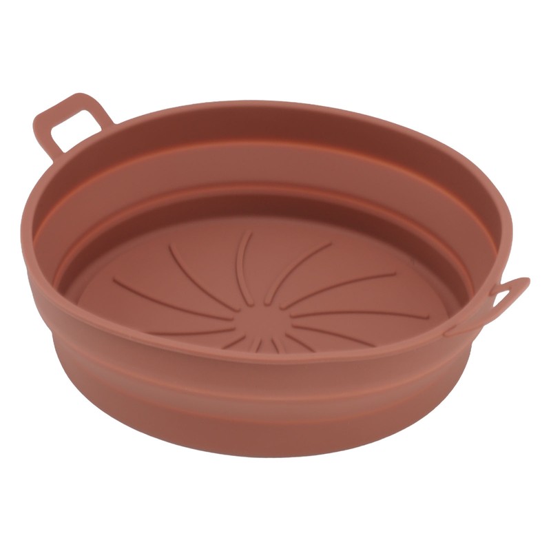 2PCS Fryer Silicone Liners Round 21cm Diameter with Handle Fryer