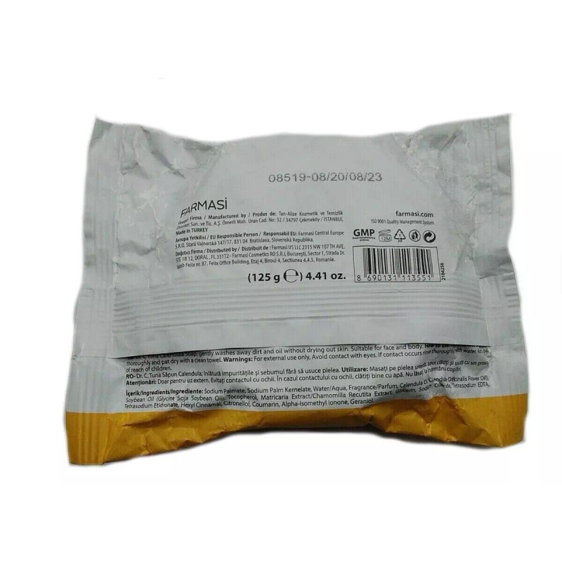 Farmasi JABON DE CALENDULA Soap 100% ACNE, QUEMADURAS, DESINFLAMA, ULCERAS