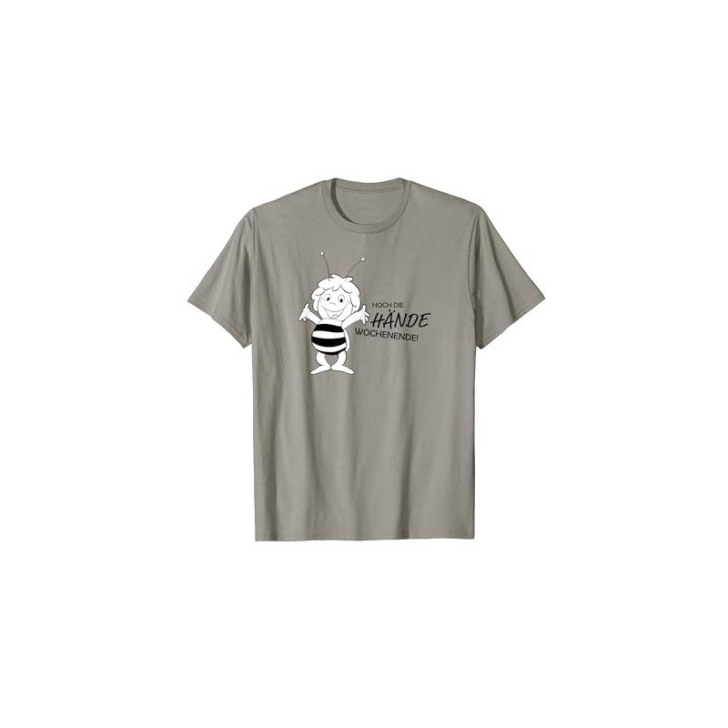 T-Shirt with German Text "Die Biene Maja Hoch die Hände