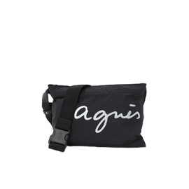 agnes b XAH03-03 Unisex Shoulder Bag, Black