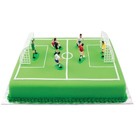PME Cake and Cupcakes, Set of 9 Soccer Toppers, Standard, Multicolor