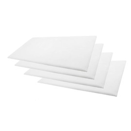 N'icePackaging Alabaster White Jewelry Pads - for Display/Showcase/Merchandise/Sales/Vendors/Trade Shows (Pack of 4) - 14" x7 1/2"