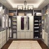 Ersozrin Hanging Shelf Hanging System Wardrobe Cupboard Organiser 6 Compartments