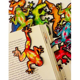 Reptile Assortment Bookmarks Clip it over the Page - Fun Wacky Cool Animal Bulk Bookmarks, Reading Rewards, Library Reading Incentives, Classroom Prizes, Party Favors, Bookmarkers for Children-10 Pack
