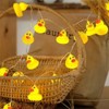 LED String Light Cute Mini Yellow Duck Animal Light String