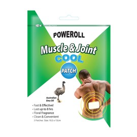 Glimlife Poweroll Muscle & Joint Cool Patch x 3 Pack