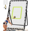 7x4FT Volleyball Rebounder Net Set with Training Accessories, Portable Bounce