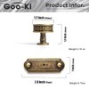 Goo-Ki Cabinet Drawer Knobs with Backplate/Base Plate Zinc Alloy Hardware