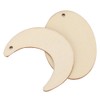 Wood Ornament Pieces Unfinished Wood Blank Earrings DIY Hand‑made Craft