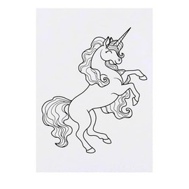 'Beautiful Unicorn' Temporary Tattoo - Water Resistant, Skin-Safe, Non-Toxic Transfer (TO00081529)