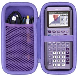 Lebakort Hard Case Compatible with Texas Instruments TI-84 Plus CE/TI-84 Plus/TI-Nspire CX II CAS/TI-Nspire CX II/TI-83 Plus/TI-89 Titanium/TI-85 / TI-86 Color Graphing Calculator (Iris Purple Case)