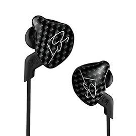KINBOOFI KZ ZST in-Ear Earbud Headphones, Colour Balanced Hybrid Dual Driver Earphones, HiFi Earbuds Bass Headset in-Ear Earphones (Black, without mic)