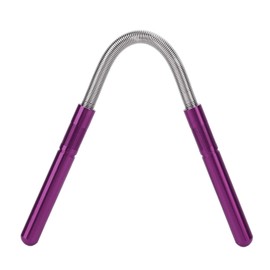 Spring Facial Hair Remover Women, Stainless Steel Portable Epilator Handheld Face Roller Threading Tool Manual Epilator for Removing Roots Lip Chin Forehead Fluff (Purple)