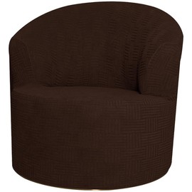 STARINGIRL Club Barrel Chair Slipcover Round Tub Sofa Chair Slipcover Modern Accent Armchair Slipcover for Room Furniture Protector