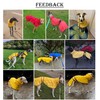 Dog Raincoat with Reflective Bar, Rain/Water Resistant, Adjustable Vest -