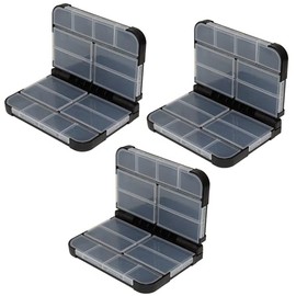 OKVGO Fishing Tackle Box for Fishing Accessories Storage, Organiser Box for Sea and Carp Coarse Fishing Bait Hook Swivels Bait Beads Tube Sleeves Clips 13.2 x 9.6 x 3.4 cm Size M