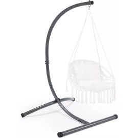 CMT Hammock Chair Stands Hanging Hammock Stands,C Stand for Swing Chair Heavy Du