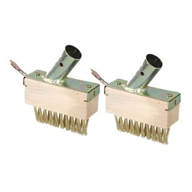 RmKbe 2pcs Weeding Wire Brush Tools Joint Cleaning Steel Brush Bristles Weed Wire Remover Cleaning Tools Replacement Heads for Patio