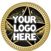 Custom Logo Pins, 1.25" Round Upload Your Own Logo Pin,