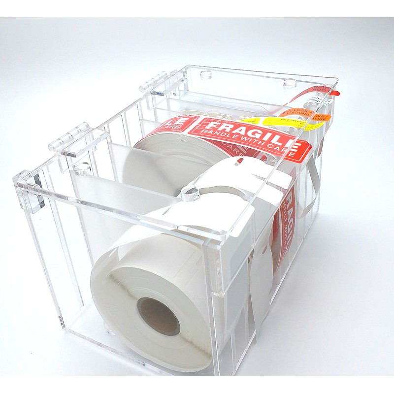 Adjustable Multi-Label Dispenser, Stack & Easy Peel Box (fit 5