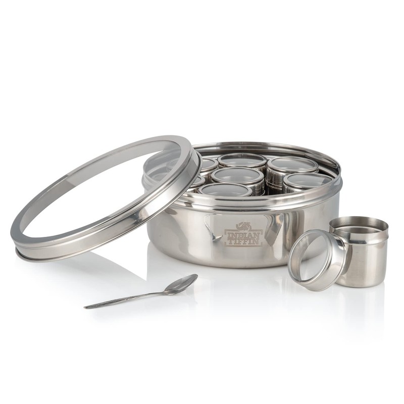 Indian-Tiffin Masala Dabba – Airtight Spice Container – Food Grade