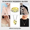 Coipdfty Mens Tungsten Wedding Bands Mens Rings Tungsten Polishing Treatment