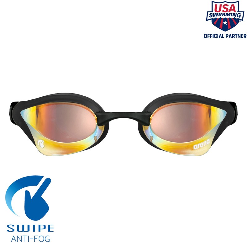 Arena Cobra Core Goggles Yellow Copper-Black One Size