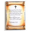 Hebrews 13:5 Bible Verse Fridge Magnet (2.5 x 3.5 inches)