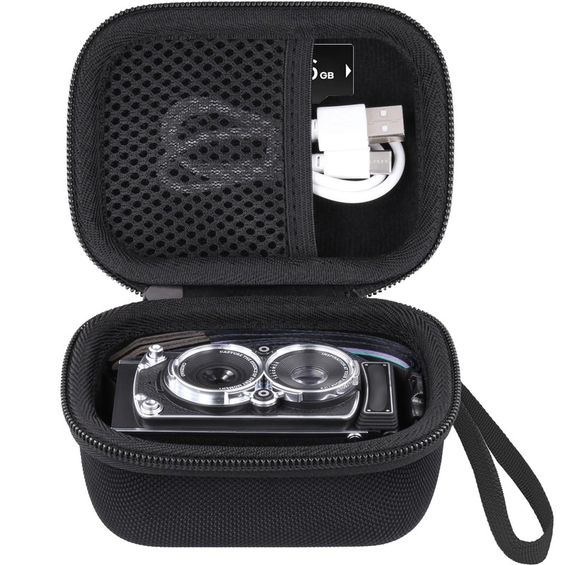 (Case Only) CHUZHAO Vintage Mini Digital Camera Storage Case for