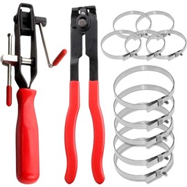 SALUDABLE Drive Shaft Boots Boot Band Tool Clamp Replacement Maintenance Set (Cutters + Pliers + Bands (5 Pieces each) Set