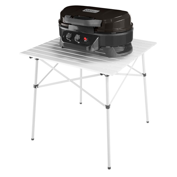 Coleman RoadTrip 225 Portable Tabletop Propane Grill, Gas Grill with 2 Adjustable Burners, Instastart Ignition, & 11,000 BTUs of Power for Camping, Tailgating, Grilling & More