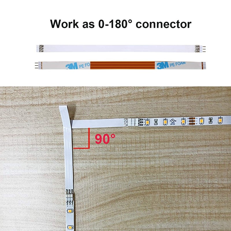 Accessories for WOBANE Cabinet Light Kit, 3 Pin Extention Connecter,