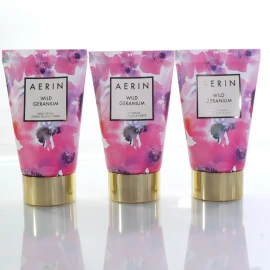 Estée Lauder 3 Estee Lauder Aerin WILD GERANIUM  Body Cream Lotion Travel Size 1.0 oz EA