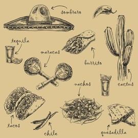 12 Inch Deli Papers, 200 Mexican Tradition Sandwich Wrapping Papers - Greaseproof, Microwave-Safe, Kraft Paper Food Basket Liners, For Nachos, Tacos, Quesadillas, Or Burritos - Restaurantware