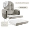 HOMBYS Glider Rocker Replacement Cushions 5 PCS with Storage Side