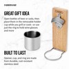 Farberware BBQ Magnetic Bottle Opener with Cup Holder, 11.5 Inch,