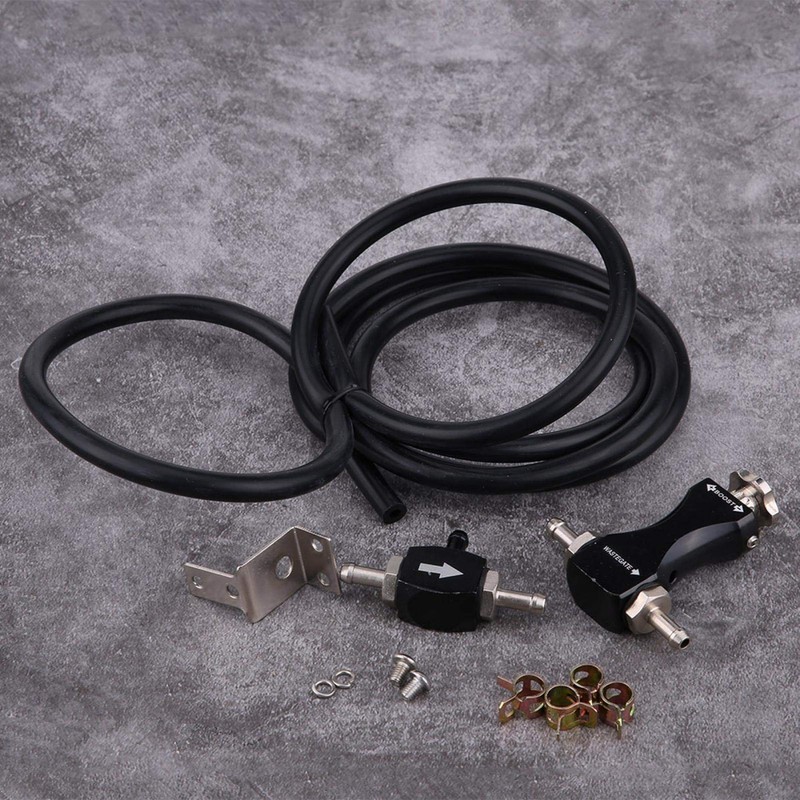 Qiilu Turbo Boost Controller, Adjustable Manual Turbo Boost Controller Kit,
