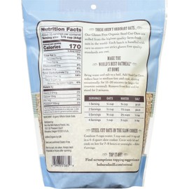 Bob's Red Mill Organic Steel Cut Oats 24 oz (Pack of 4)
