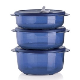Tupperware Vent n Serve small round 3pc Set