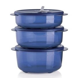 Tupperware Vent n Serve small round 3pc Set