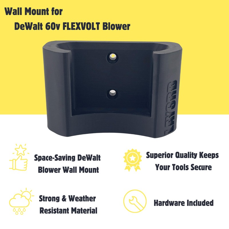 DeWalt Wall Mount for 60v Flexvolt Blower | DCBL772 Compatible