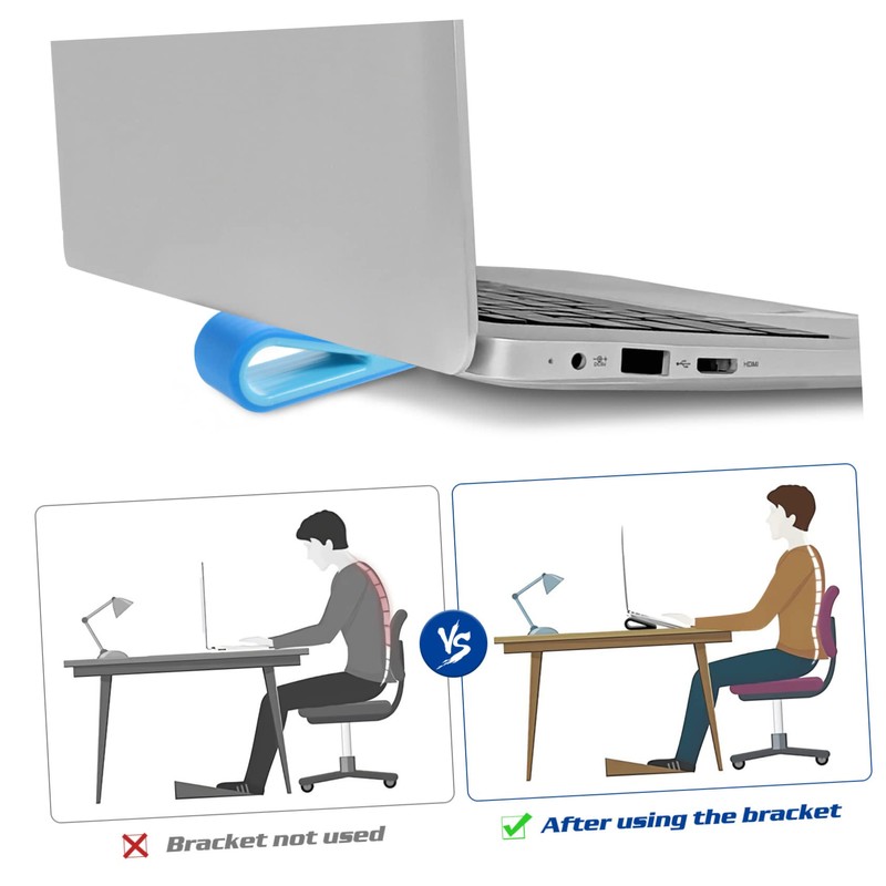 SHOWERORO 4Pcs Laptop Cooling Pad Notebook Riser Holder for Comfortable