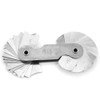 4pcs Radius Gauge, Radius Gauge, Stainless Steel Gauge Measuring Tool,