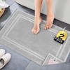 VOOVA & MOVAS Bath Mats 2-Pack 24"x33", Cotton, 830GSM, Light