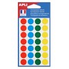Agipa Pack of 140 Labels Marking Stickers Assorted Round 15 mm Transparent